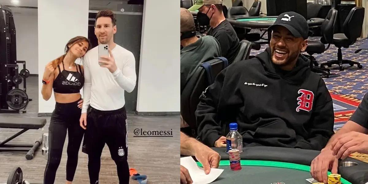 Lionel Messi and Neymar Jr have different concepts of hobbies and free time.