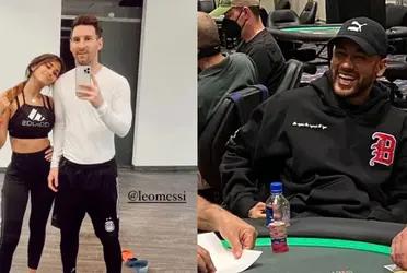 Lionel Messi and Neymar Jr have different concepts of hobbies and free time.