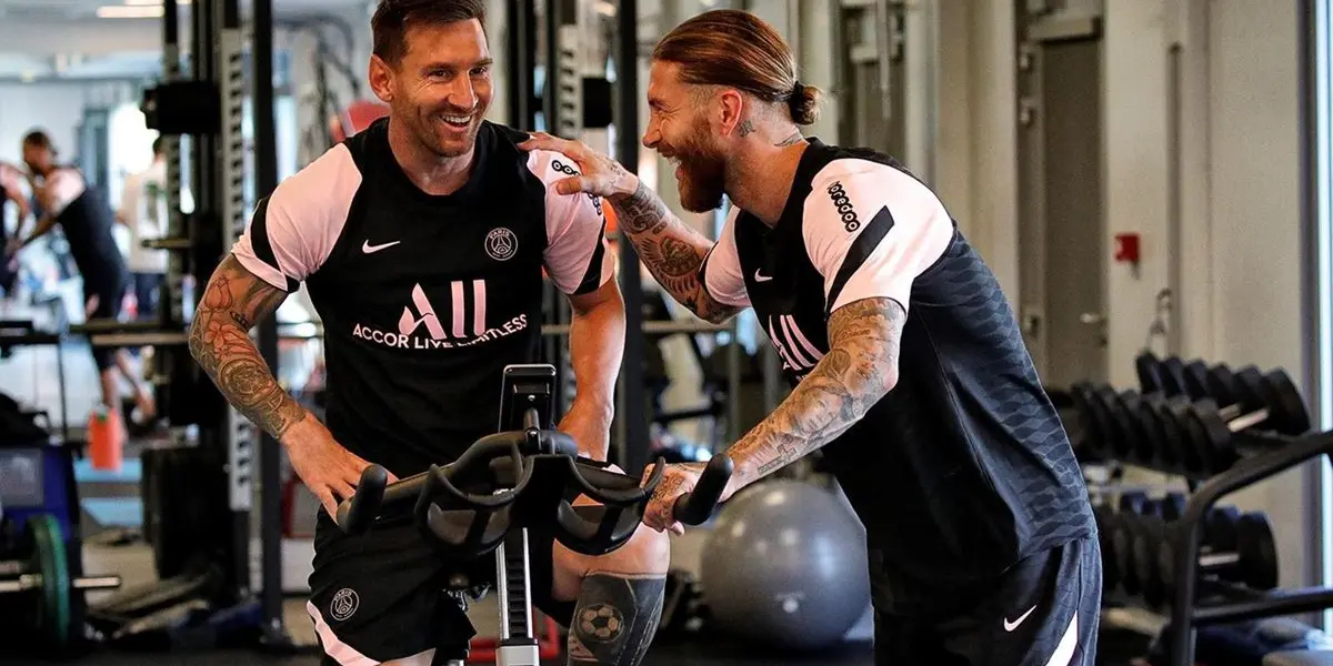Lionel Messi and Sergio Ramos show mutual warmth in the PSG dressing room. However, there are traces of the rivalry when they played in Barcelona and Real Madrid