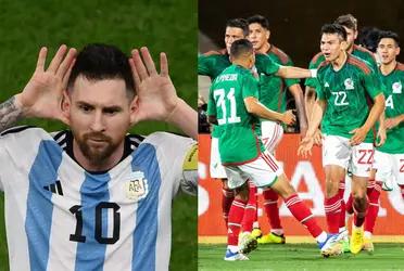 Lionel Messi and the only Mexican player he considers; even gave him a gift