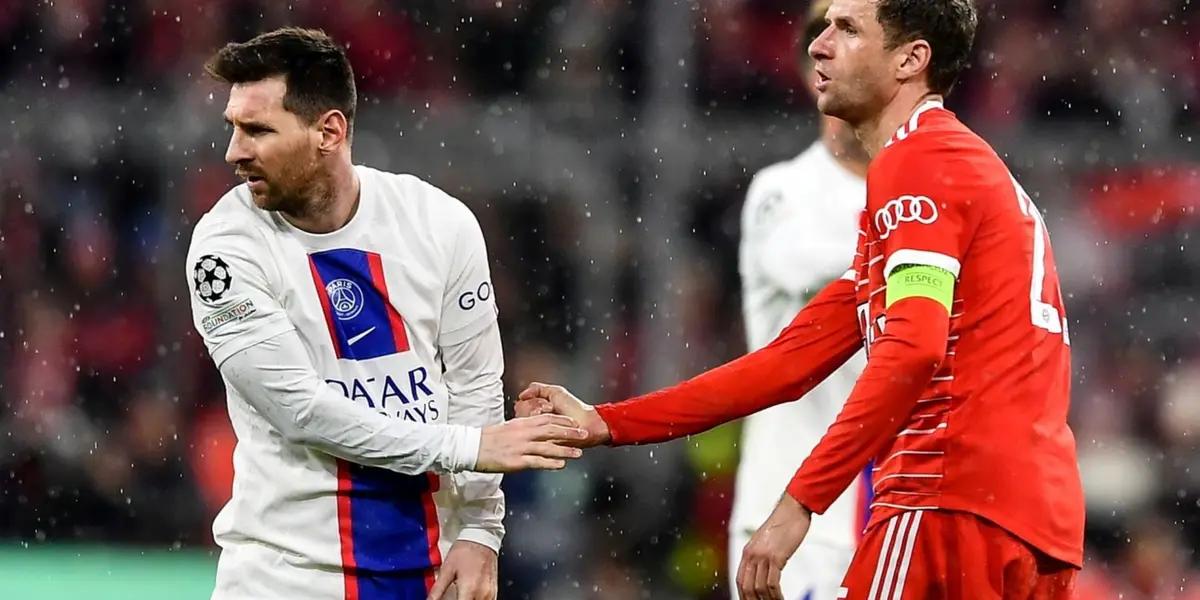 Lionel Messi and Thomas Muller played a Champions League match in 2023