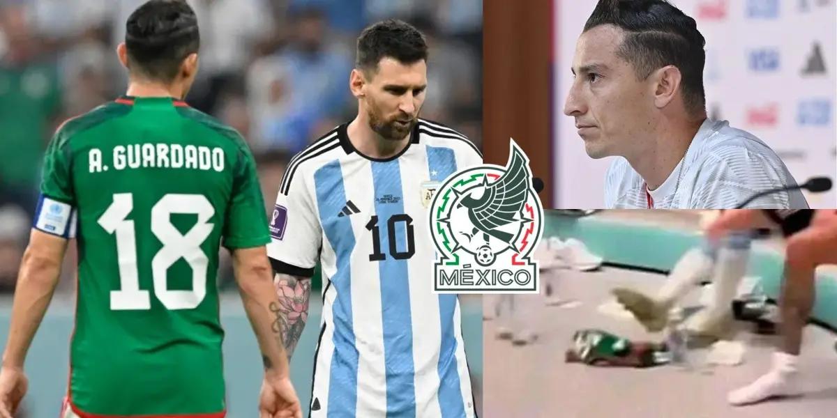 Lionel Messi apparently kicked Mexico's jersey and what Andrés Guardado did with Argentina's jersey