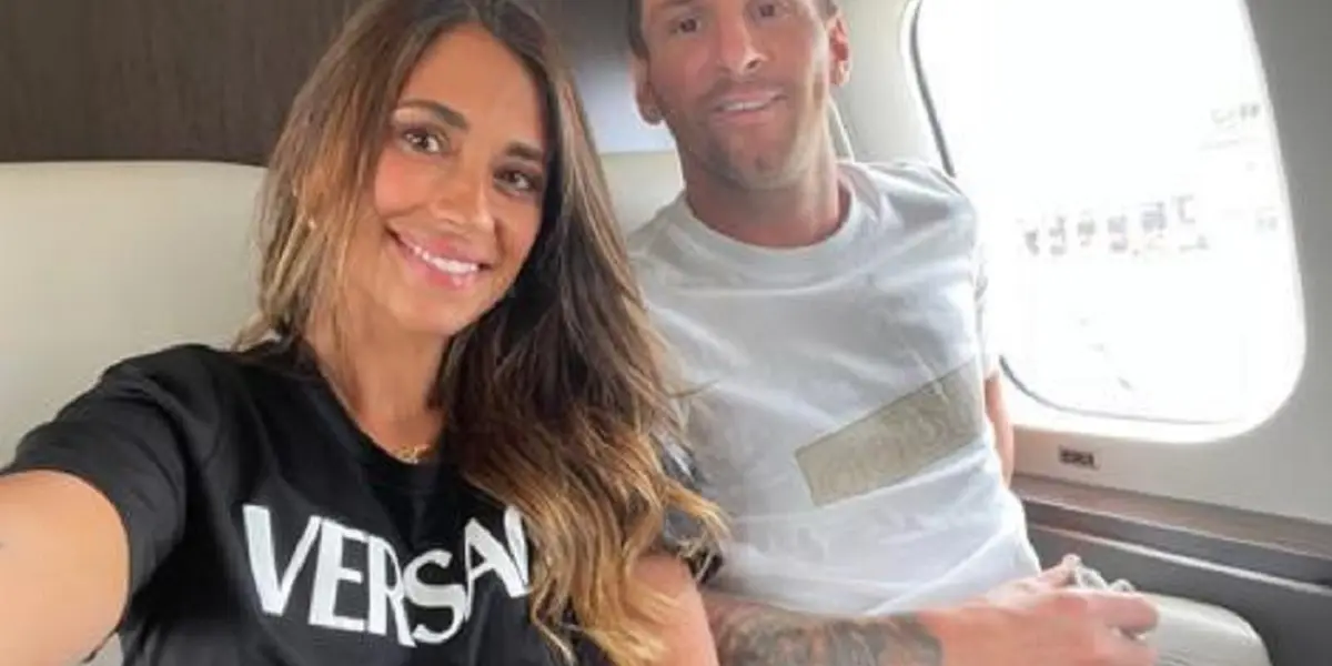 Lionel Messi arrived in Paris and the flashes fell on him but also on Antonella Roccuzzo, the player's wife who causes a furor in social networks, here is everything about the arrival of the couple in France.