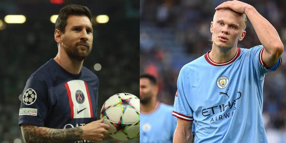 Lionel Messi can't even be surpassed by Haaland's amazing season.