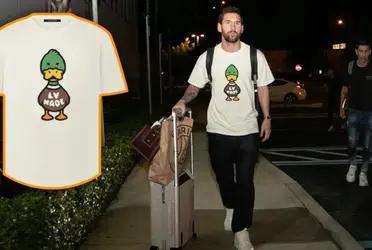 Lionel Messi caused a furor with his latest outfit.