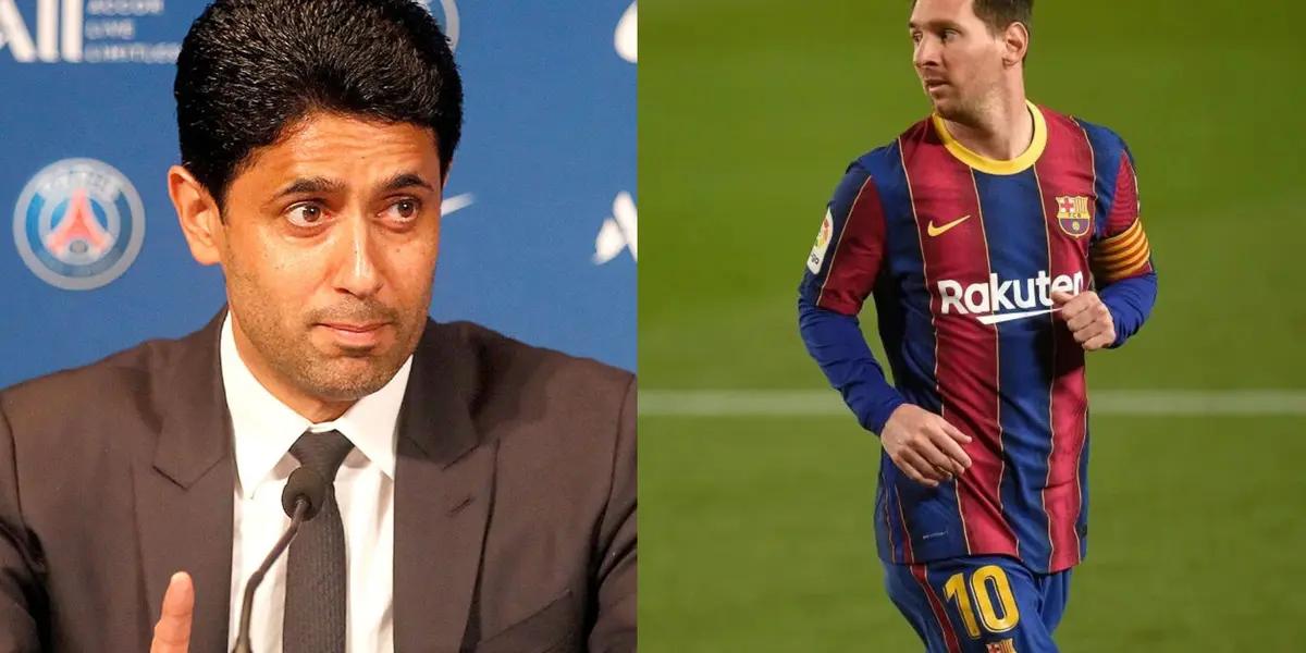 Lionel Messi could return to FC Barcelona, however PSG president has a message for the blaugranas.