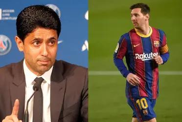 Lionel Messi could return to FC Barcelona, however PSG president has a message for the blaugranas.