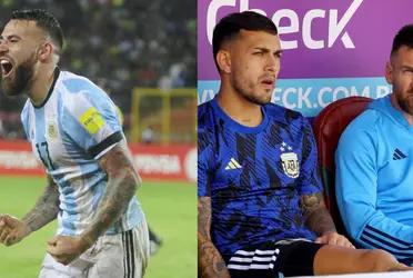 Lionel Messi couldn't start the match, however, he witnessed form the bench.