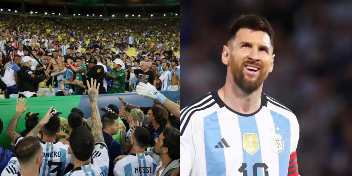 Lionel Messi did not want to remain silent after the game.