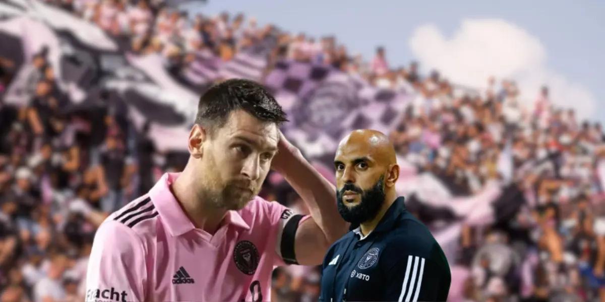 Lionel Messi during an MLS match with the Inter Miami team