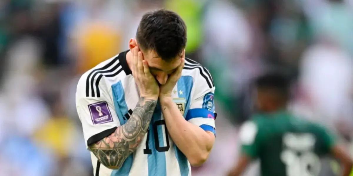 Lionel Messi gave an motional speech.