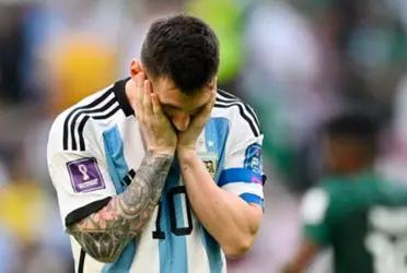 Lionel Messi gave an motional speech.