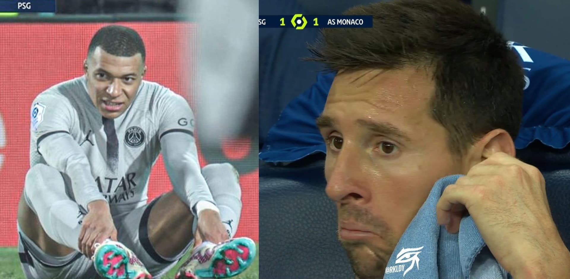 Lionel Messi got some bad news from Mbappe