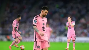 Lionel Messi had a tough game against Monterrey in Mexico and showed frustration.