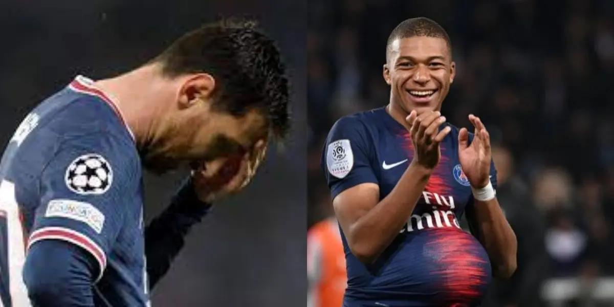 Lionel Messi has received two hard blows that in this way make Kylian Mbappé happy