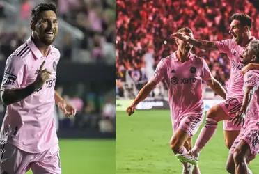 Lionel Messi has the opportunity to score his second goal of the night, but he did this instead.