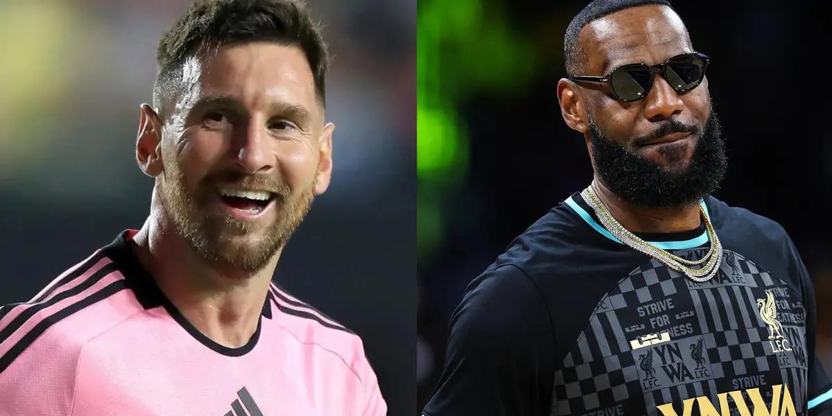 Lionel Messi is ahead of LeBron James in other list of great athletes.