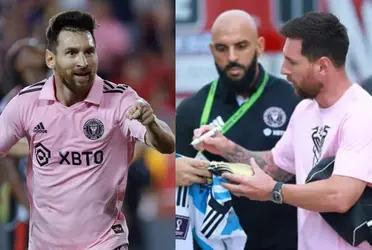 Lionel Messi is already at the Inter Miami stadium and that's how he arrived with his bodyguard