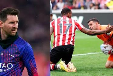 Lionel Messi is not getting good news from his friend.