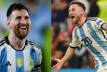 (VIDEO) Messi did not start, but Mac Allister's play that reminded of Maradona