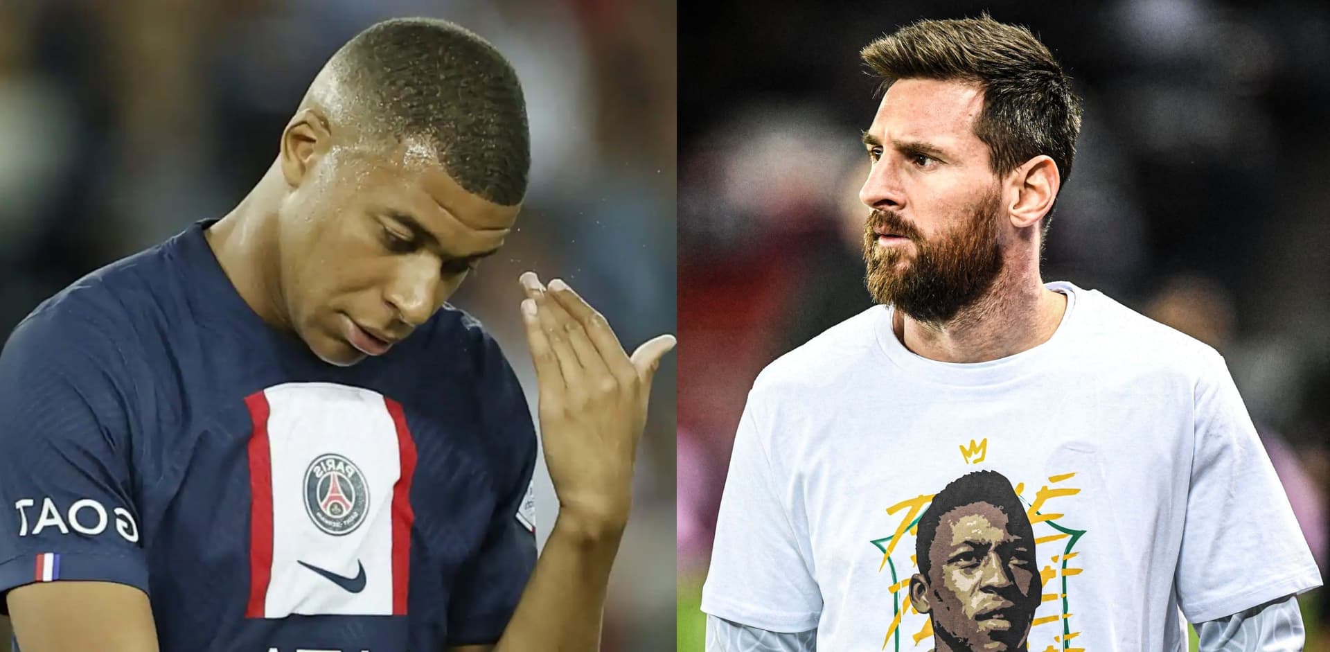 Lionel Messi is once again teaching Mbappe a lesson.