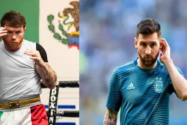 They say he kicked Mexico's jersey, this is how Messi responds to Canelo's threat