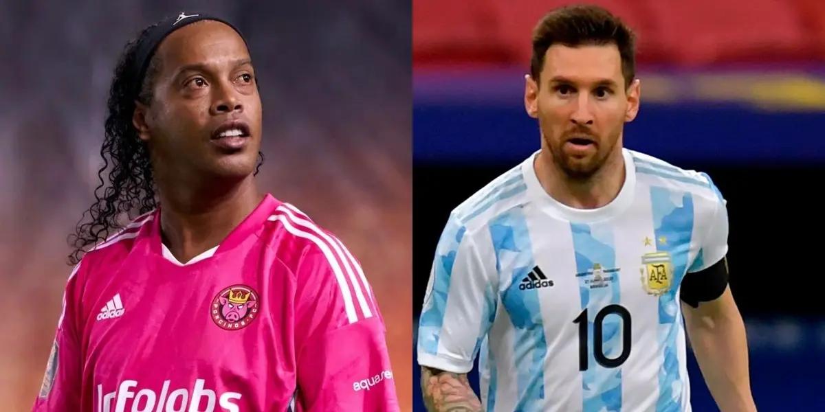 Lionel Messi is still competing at the highest level, this is Ronaldinho's present.