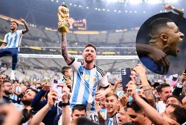 Lionel Messi is world champion and now Paris Saint Germain takes a cheap shot at Mbappe