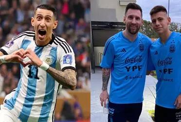 Lionel Messi just found out about his news from Angel Di Maria.