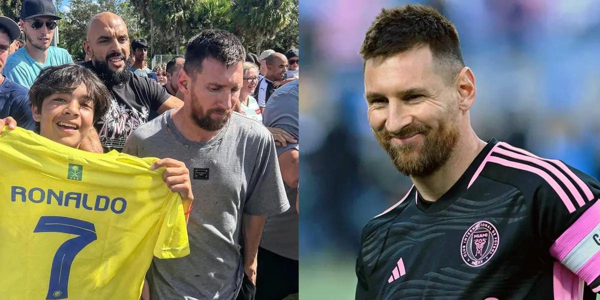 Lionel Messi lived a peculiar moment.