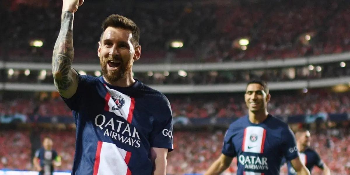Lionel Messi made an amazing reaction when he saw Troyes's goal.