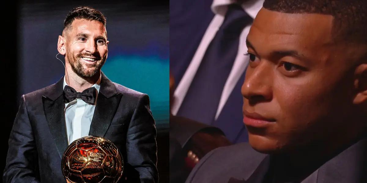 Lionel Messi made Mbappé jealous with his speach.