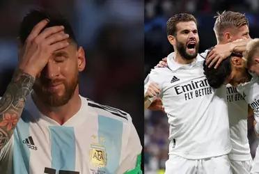 Lionel Messi once again showed this player what was coming.