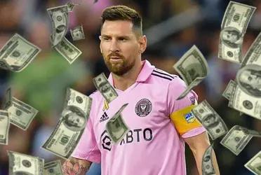 Lionel Messi receives a great salary, but for some big businessmen it is a handout.