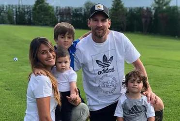 Lionel Messi scored a great free kick goal against Granada and his wife filmed his sons reacting to it.