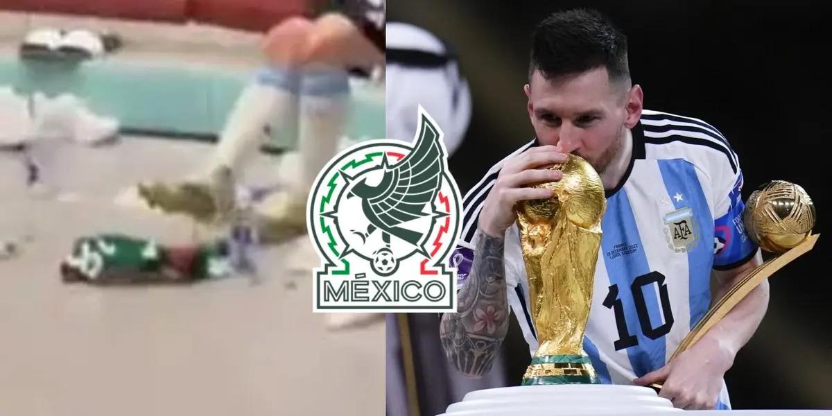 Lionel Messi stepped on the Mexico jersey, now the jersey has an unexpected destination