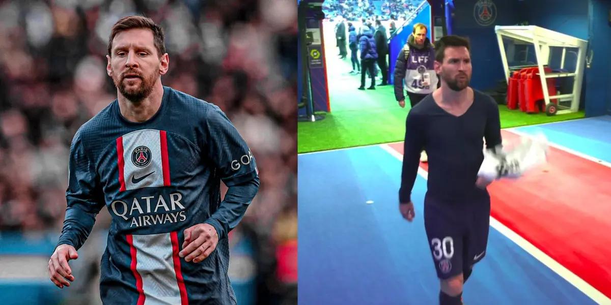 Lionel Messi suffered a bad welcoming by PSG fans.