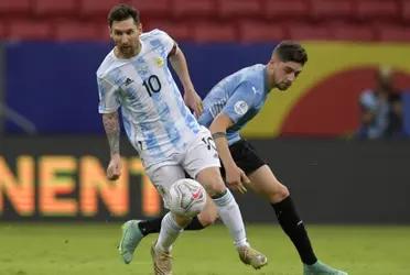 Lionel Messi was a substitute against Uruguay and got in for Lo Celso at 30 of the second half, with the Albiceleste 1-0 up. He only had a high shot.