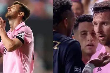 Lionel Messi was mad after conceding against Inter Miami.