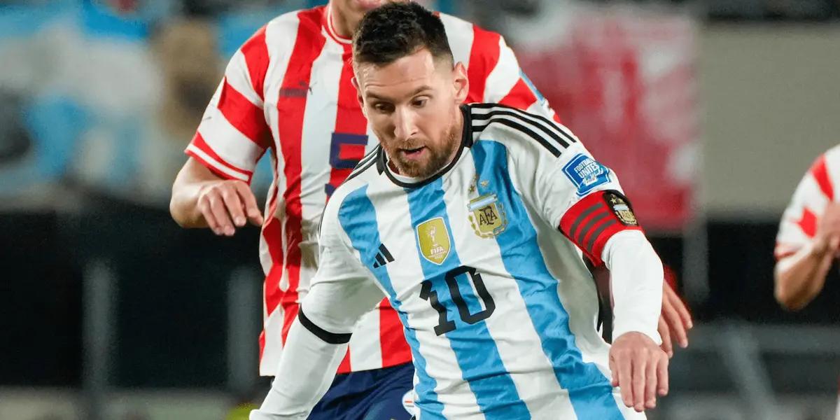 Lionel Messi was spat on during yesterday's match against Paraguay.