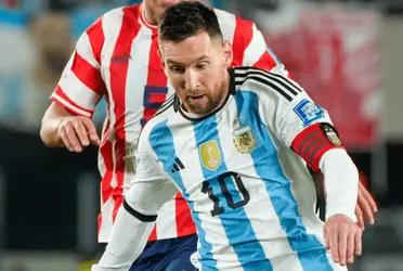 Lionel Messi was spat on during yesterday's match against Paraguay.
