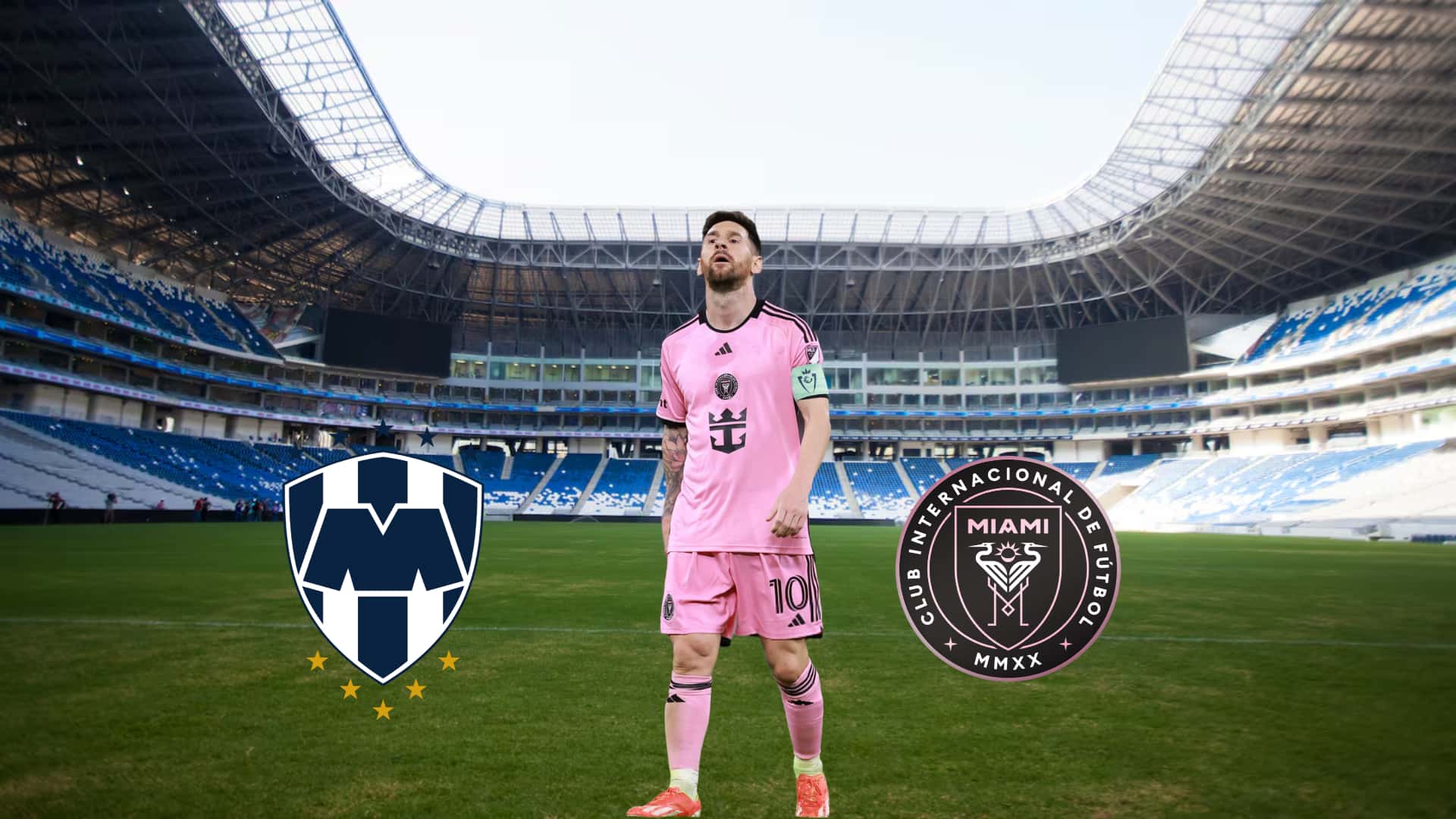 Lionel Messi was unhappy at the Monterrey Stadium in the Monterrey v Inter Miami.