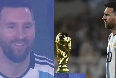 Lionel Messi was very emotional on his return to Argentina.