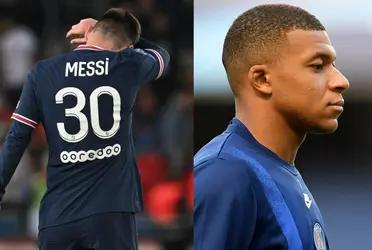 Lionel Messi wasn´t pleased with Mbappe's behaviour in the last PSG game.