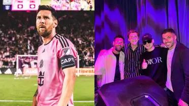 Lionel Messi wasted no time to party after the Inter Miami game.