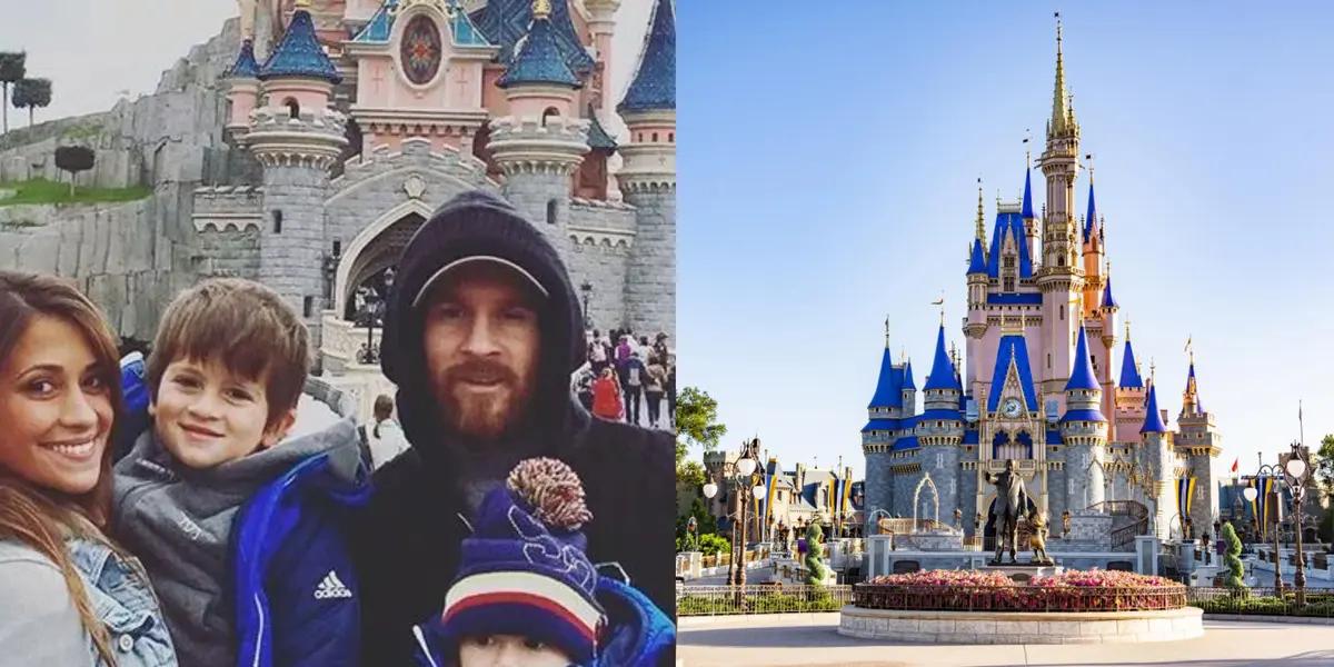 Lionel Messi went to have a lovely day at Disney with his family.