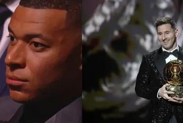 Lionel Messi won the Ballon d'Or and dedicated a few words to Mbappé, now MBappé returned the message on Instagram.