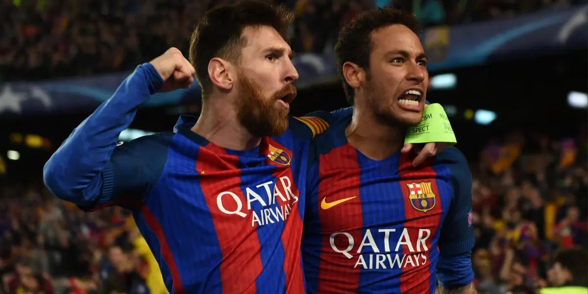 Lionel Messi y Neymar. Foto: redes de UEFA.