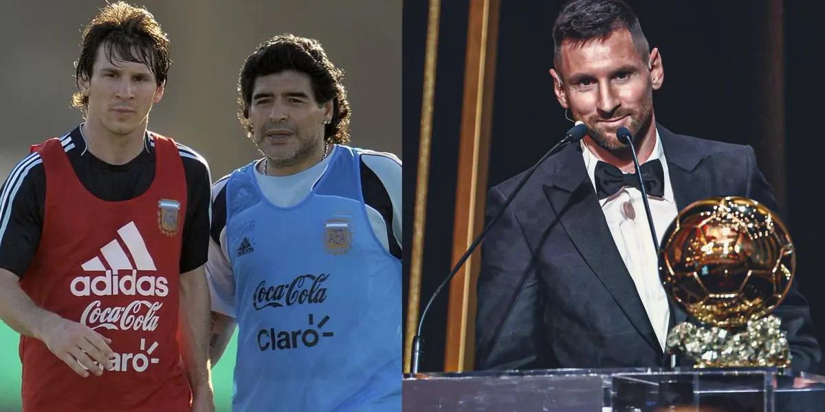 Lionel Messi's emotional words to Maradona