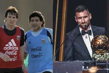 Lionel Messi's emotional words to Maradona
